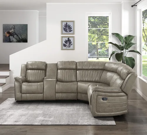 Vista 11 de Lexicon Juego de 2 piezas para sala de estar reclinable, asientos de cine en casa, sofás tapizados de microfibra pulida manual, sofá de caravana