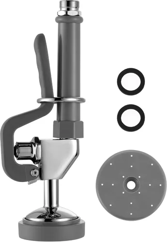 Vista 12 de Válvula rociadora de fregadero comercial con manguera: iVIGA 38" Manguera de pulverización de cocina comercial flexible de acero inoxidable