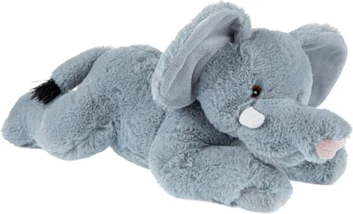 Vista 5 de Wild Republic EcoKins Elefante Africano Animal de Peluche de 12 pulgadas, regalos ecológicos para niños, juguete de peluche, hecho a mano con 16