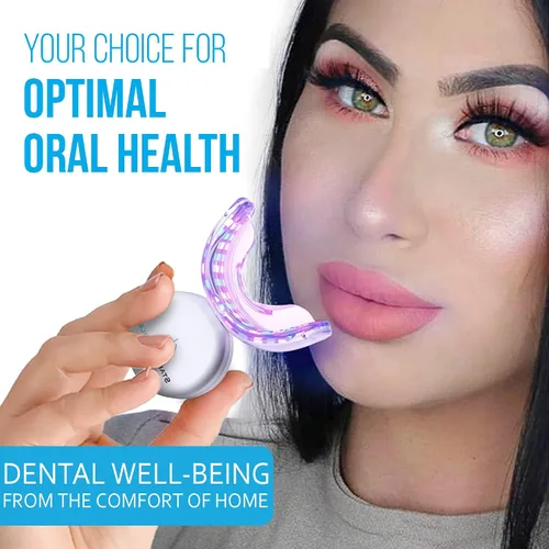 Vista 5 de Luz de encías, 32 luces LED rojas y azules que también ayudan con el blanqueamiento dental en casa, acelerador de blanqueamiento dental