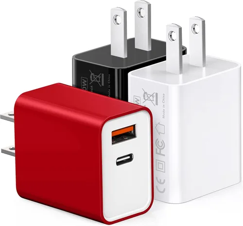 Vista 10 de Cargador de pared USB C, 100 W, 6 puertos PD rápido, bloque de carga USB C, 3USB C+3USB A, bloque de carga, adaptador de tira de alimentación tipo
