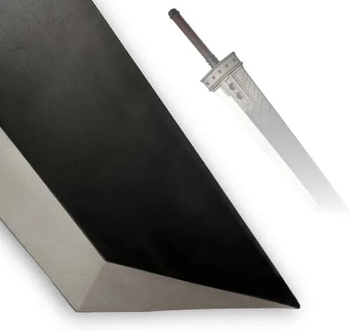 Vista 4 de Espada Zweihander de espuma PU de 42.5" o 57" de la versión final de Fantasy con núcleo interno para videojuego, disfraz de cosplay, regalo