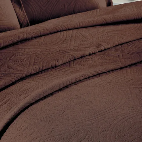 Vista 8 de Superior Juego de colcha de algodón de 2 piezas, diseño de círculos celtas, decoración de cama para el hogar, 1 funda de almohada, manta