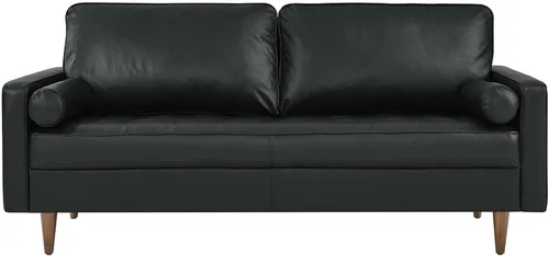 Vista 6 de Modway EEI-4633-BLK Valour - Sofá de cuero, color negro