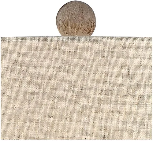 Vista 9 de Regency Hill Patsy Country Cottage - Juego de 2 lámparas de mesa tradicionales de 26.5 pulgadas de alto, tela lavada beige, pantalla cónica