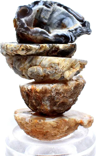 Vista 7 de HQRP 1PC Natural Agate OCO/Cuarzo Geoda Crystal Cluster Sparkling Multicolor Gemstone Coleccionable Mineral Especimen - Brasil