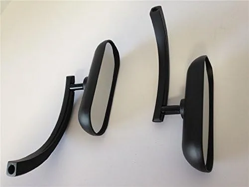 Vista 4 de Negro Custom Mini Oval ESPEJOS Fit para Suzuki Savage Intruder Volusia Boulevard
