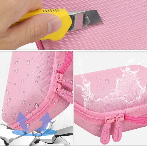 Vista 3 de Aenllosi Estuche rígido compatible con VTech KidiZoom Creator Cam (rosa) EVA case construction, Water-resistant design, Impact-resistant design