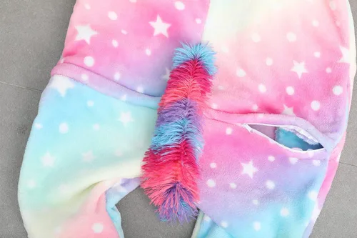 Vista 5 de Mameluco de unicornio para pijamas de animales, cosplay, disfraz unisex de Halloween