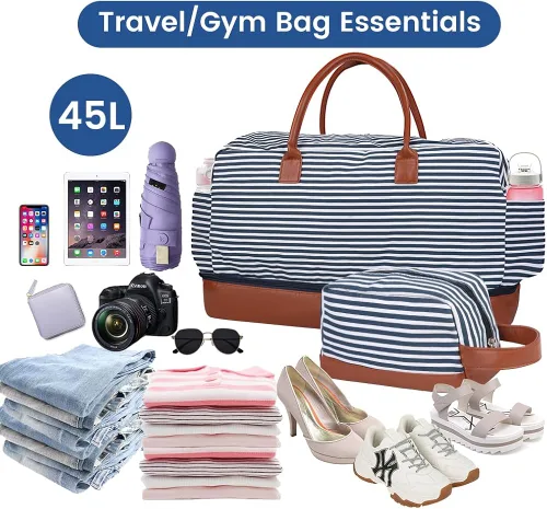 Vista 7 de Bolsa de lona para mujereshombres, bolsas deportivas de gimnasio