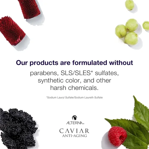 Vista 7 de CAVIAR Champú antienvejecimiento antiencrespamiento Para cabello medio y grueso Suaviza el cabello, domina el encrespamiento Sin sulfatos