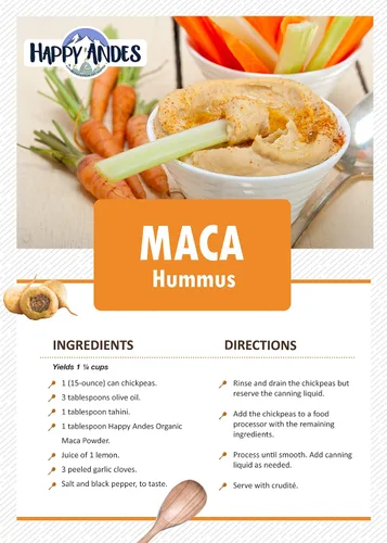 Vista 4 de Polvo de maca orgánica sin OMG, orgánico USDA, utilizado para energía y fitness, rendimiento y estado de ánimo, para hombres y mujeres