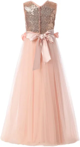 Vista 2 de Sarahbridal Vestido de princesa para fiesta de flores para niñas pequeñas FG001