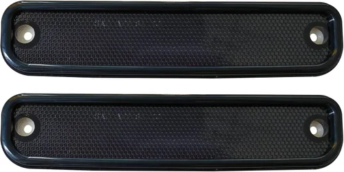 Vista 10 de Luces de señal de giro marcadoras laterales ámbar del guardabarros delantero del conductor y pasajero con moldura negra de repuesto para camioneta