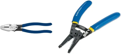 Vista 8 de Klein Tools Alicates D213-9NE, cortadores laterales de 9 pulgadas y alicates D248-9ST, alicates de corte diagonal para trabajadores del hierro