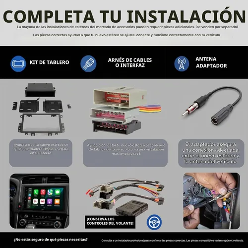 Vista 9 de KENWOOD DDX5707S - Estéreo de coche con DVD doble DIN con Apple Carplay y Android Auto, pantalla táctil de 6.8 pulgadas, Bluetooth, entrada