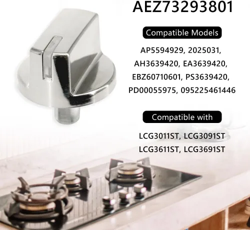 Vista 4 de AEZ73293801 - Perilla de estufa para horno de gas, montaje de perilla de control de rango compatible con accesorios de quemador LG, pieza
