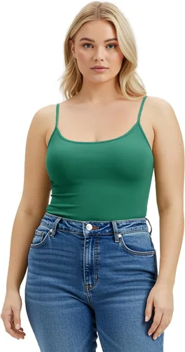 Vista 290 de Emmalise Camisola larga casual básica para mujer, con tirantes ajustables, top en capas