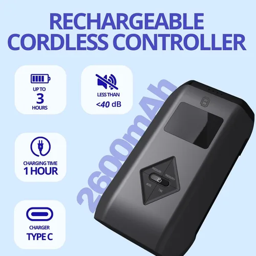 Vista 8 de Botas de recuperación de compresión de piernas para circulación, sistema de terapia de compresión de aire inalámbrico, masaje recargable con 5