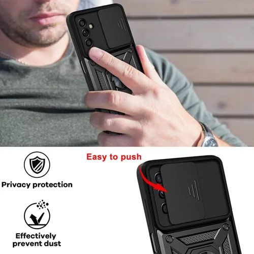 Vista 5 de Para Samsung Galaxy A13 5G Caso: Caja Del Teléfono Con Protector De Pantalla Para Samsung Galaxy A13 5G - Negro