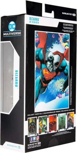 Vista 9 de McFarlane Toys DC Multiverse Superman Bizarro: DC Rebirth Figura de acción de 7 pulgadas