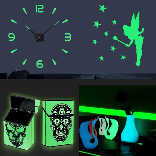 Vista 8 de TOEPODO Paquete de 2 hojas de acrílico fundido de neón fluorescente de 1/8 de pulgada, paneles de plexiglás de neón fluorescente que brillan