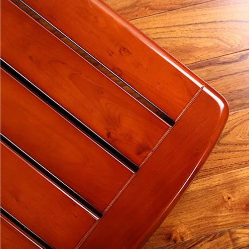 Vista 5 de Taburete de baño de madera para sofá, banco de pasos, taburete pequeño de cedro, tapete rectangular de madera, taburete de ducha, pedal impermeable