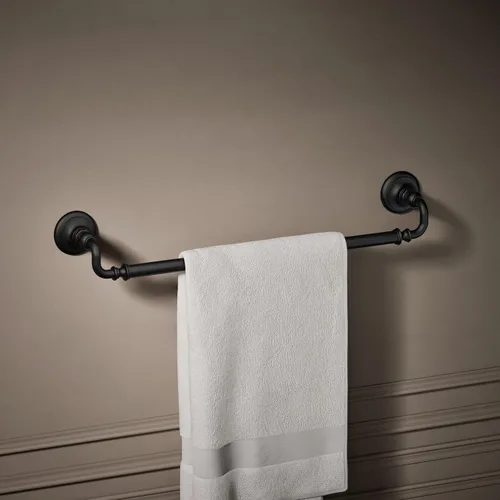 Vista 2 de Kohler 72568-BL Artifacts® - Toallero (24 pulgadas), color negro mate