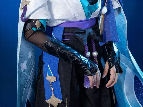 Vista 6 de Cosfun Game Genshin Impact Scaramouche Wanderer Cosplay Costume Jacquard Upgrade Ver