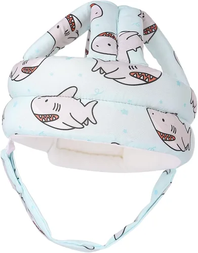 Vista 12 de Casco de seguridad para niños con protector de cabeza de bebé, anticolisión y ajustable, con cierre de para gatear, caminar y correr