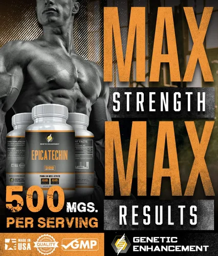 Vista 2 de EPICATECHIN - 500 mg por porción - 60 porciones y 1000 mg por porción - 30 porciones - Fuerza máxima - Puede reducir la miostatina - Ayuda