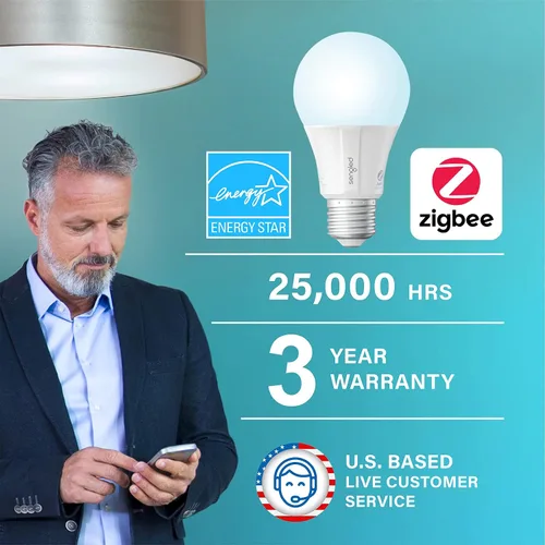Vista 2 de Sengled - Bombillas inteligentes Zigbee, requiere un concentrador inteligente, funciona con SmartThings y Echo con concentrador incorporado, control
