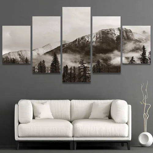 Vista 22 de SIGNWIN Lienzo grande para pared, efecto geométrico de mármol, triángulo dorado, polígono, paisaje, formas abstractas, arte digital, arte moderno