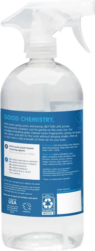Vista 2 de Better Life Limpiador de vidrio natural sin rayas, 32 oz