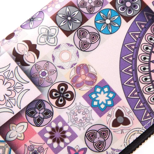 Vista 83 de Cartera de mano para mujer, estilo bohemio, con RFID, elegante, espaciosa con correa para viajes, capacidad para tarjetas, teléfono, dinero