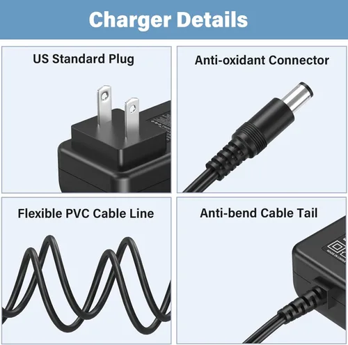 Vista 5 de Reemplazo del cargador de taladro de 9 V para taladro inalámbrico Black & Decker 7.2V Power Cord AC Adapter Fit for Black Decker 9099KC 9099KCB