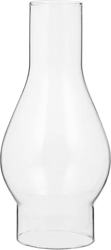Vista 3 de DOITOOL Lámpara de cristal de queroseno para chimenea, 6.49 x 2.99 x 2.99 pulgadas, pantalla de repuesto para lámpara de aceite transparente