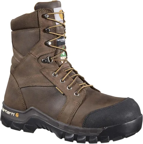 Vista 2 de Carhartt Men's CSA 8" Rugged Flex Waterproof Insulated Puncture Resistant Composite Toe Work Boot