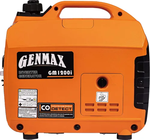 Vista 9 de GENMAX Generador portátil, motor de gas ultra silencioso de 1200 W, cumple con la EPA, función de modo ecológico, ultraligero para uso doméstico