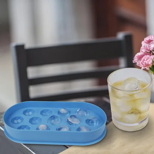 Vista 6 de Moldes y bandejas para cubitos de hielo, 13 bandejas de cubitos de hielo de malla con tapas para pequeños moldes de cubitos de hielo para una fácil