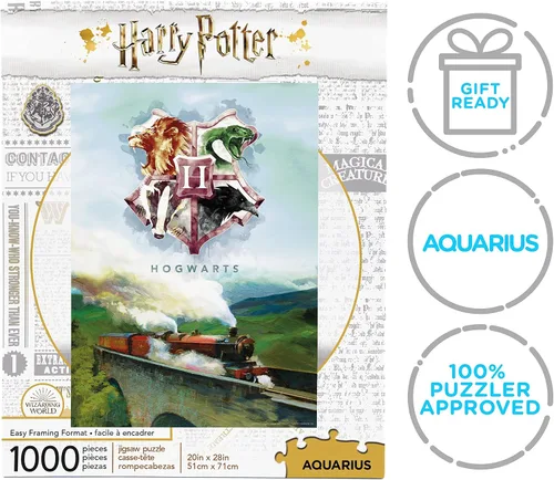 Vista 7 de AQUARIUS Harry Potter - Rompecabezas de tren exprés de Hogwarts (rompecabezas de 1000 piezas) - Mercancía y coleccionables de Harry Potter