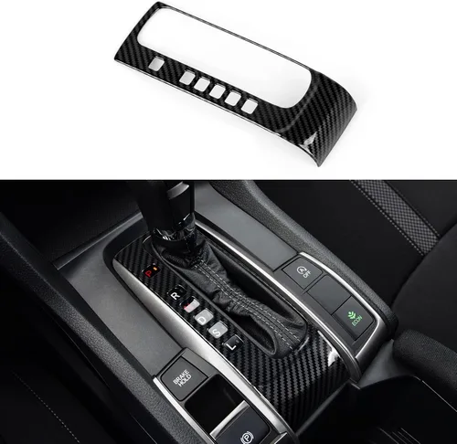 Vista 19 de Calcomanías de cubierta de altavoz de pilar para Honda Civic 2016 2017 2018 2019 2020 2021 10ª generación Accesorios ABS fibra de carbono pegatinas