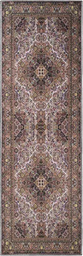 Vista 16 de SUPERIOR Medallion - Alfombra lavable, respaldo de algodón, alfombra para mesa de comedor, alfombra para vestíbulo, de fácil cuidado, alfombra Negro