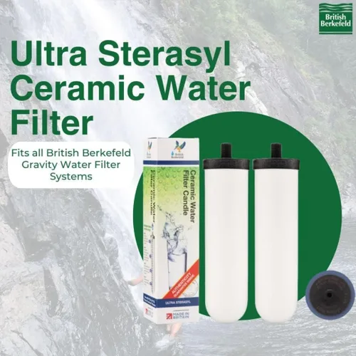 Vista 5 de British Berkefeld Doulton W9361139 - Sistema de filtración de agua para encimera por gravedad, 2.25 galones, fabricado en Reino Unido