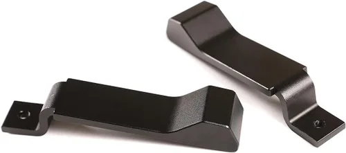 Vista 7 de Para Land Rover Defender 90 110 130 2004-2018 Aluminio Puerta Interior de Coche Manija Decoración Cubierta Accesorios Auto (2 unidades, Negro)