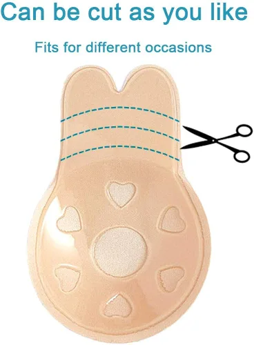 Vista 4 de 3 Pairs Invisible Adhesive Bra Anti-Penetration Point Adhesive BraBreast Lift Tape Push Up Strapless Nipple Covers