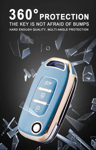 Vista 5 de para Renault Kadjar, funda inteligente de llave de control remoto plegable para Renault Kadjar, Captur, Megane, Sandero, Stepway, Logan, Clio 5