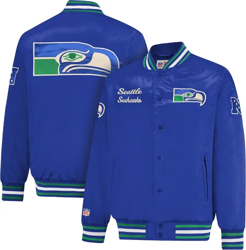 Vista 26 de Ultra Game Chaqueta de satén oficial de la NFL Supreme Heritage para hombre