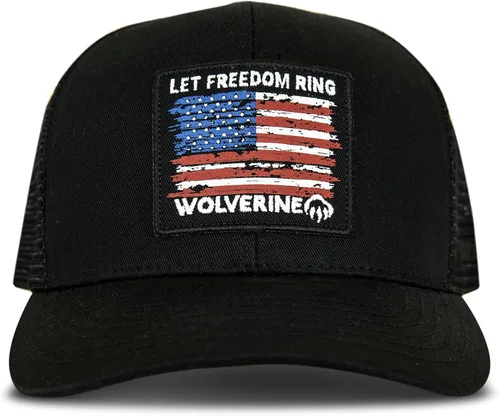 Vista 16 de Wolverine Gorra Trucker Parte trasera de malla Snapback Ajustable Resistente Duradero Workwear 1883 - Oliva negra