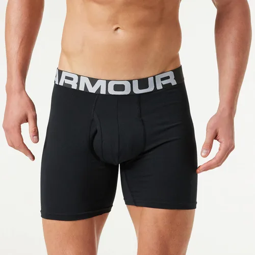 Vista 4 de Under Armour Boxerjock 6 Boxerjock de algodón cargado para hombre (3 unidades)